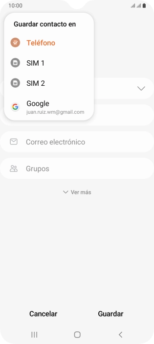 Pulsa Teléfono.