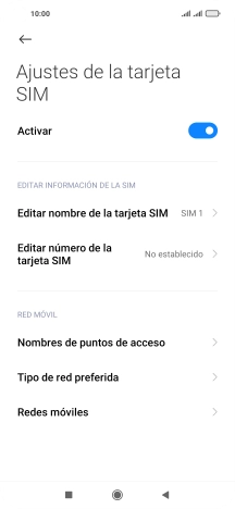 Pulsa Redes móviles.