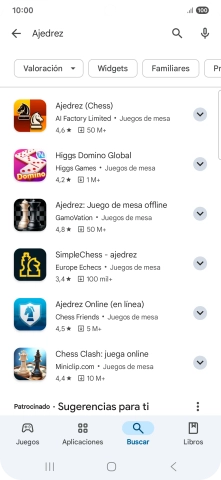 Pulsa la app deseada.