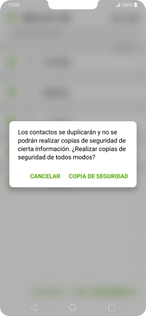 Pulsa COPIA DE SEGURIDAD.