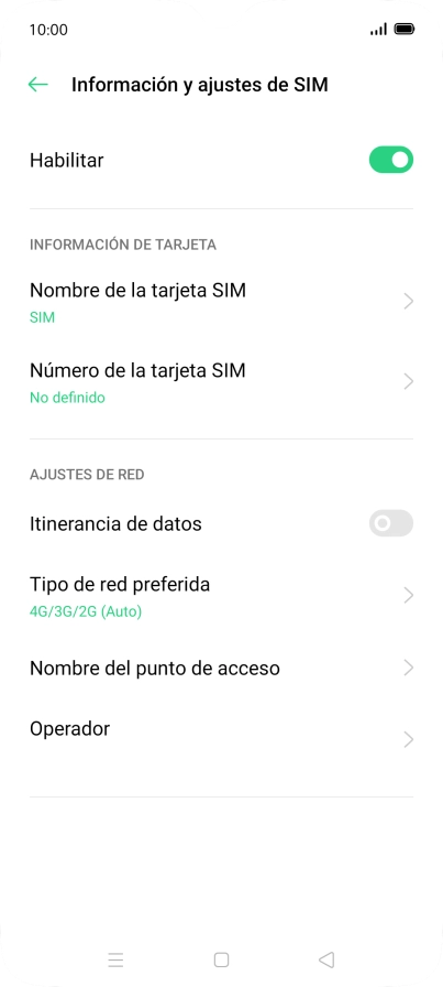 Pulsa el indicador junto a 