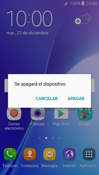 Pulsa APAGAR.