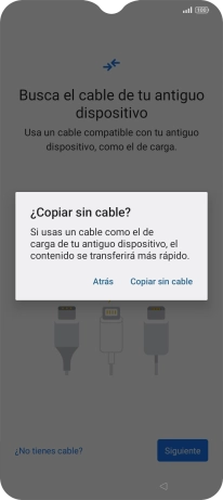 Pulsa Copiar sin cable.
