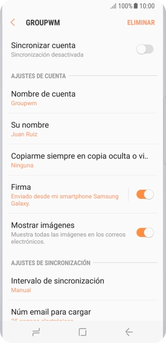 Pulsa el indicador junto a 