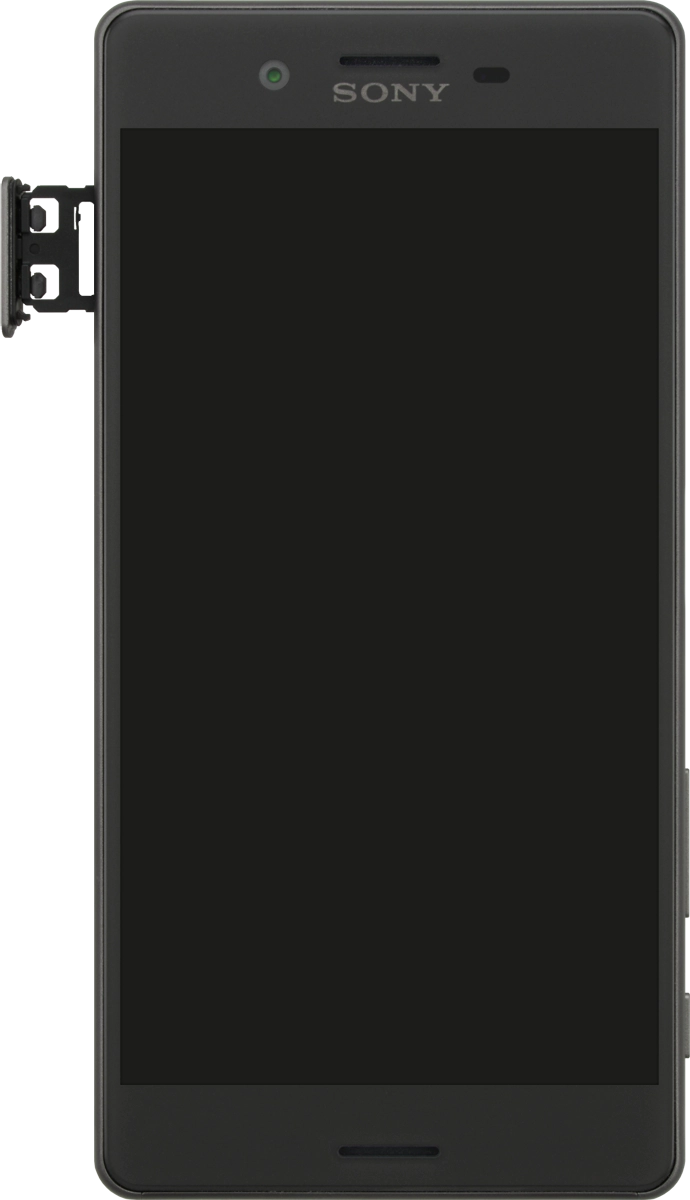 Retira el contenedor de la tarjeta SIM del teléfono.