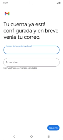 Pulsa Tu nombre e introduce el nombre del remitente.