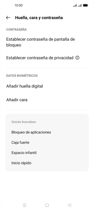 Pulsa Añadir huella digital.