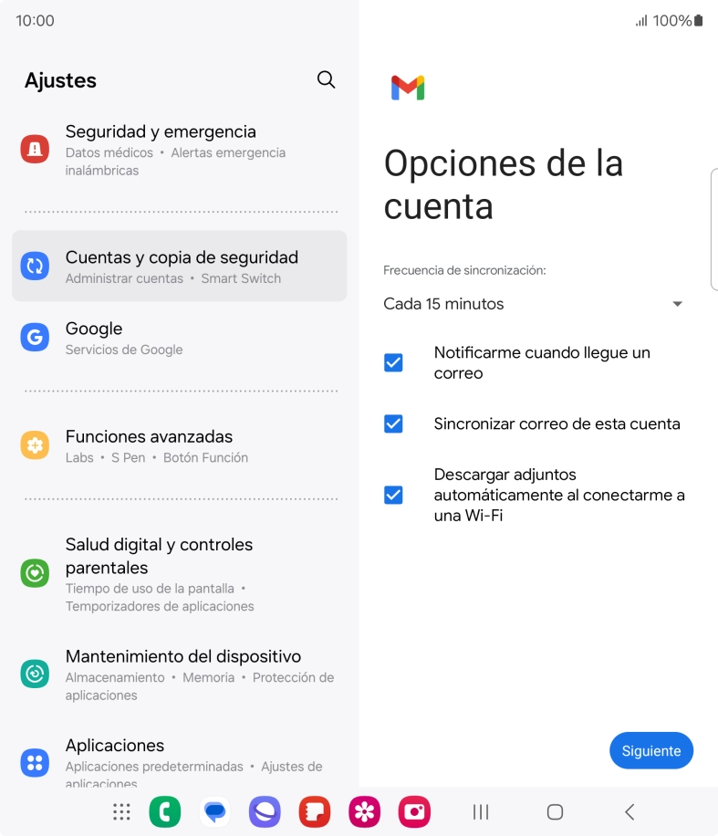 Pulsa la lista desplegable bajo 