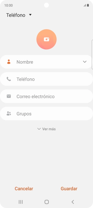 Pulsa la lista desplegable de la guía.