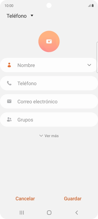 Pulsa la lista desplegable de la guía.