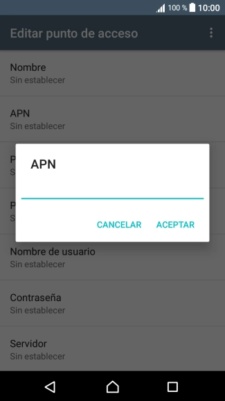 Introduce airtelwap.es y pulsa ACEPTAR.