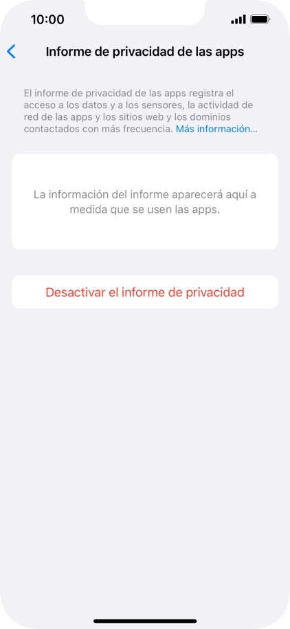 Desliza el dedo hacia arriba desde la parte inferior de la pantalla para terminar y volver a la pantalla de inicio.