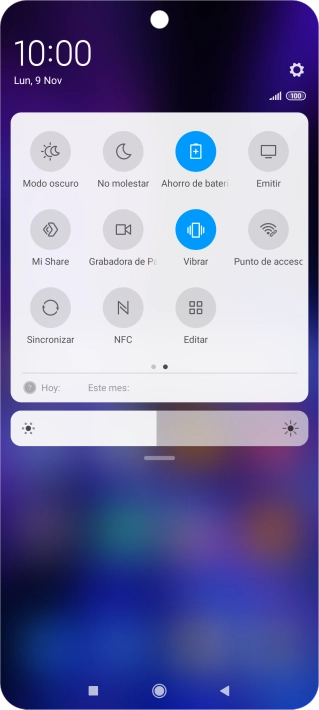 Pulsa la tecla de inicio para terminar y regresar a la pantalla de inicio.