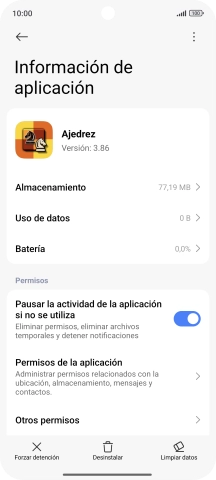 Pulsa Limpiar datos.