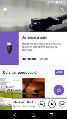 Desliza el dedo hacia la derecha desde la parte izquierda de la pantalla. Desliza el dedo hacia la derecha desde la parte izquierda de la pantalla.