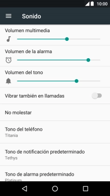 Pulsa Tono del teléfono.