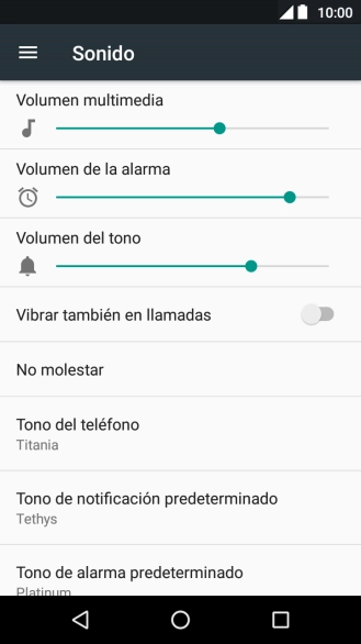 Pulsa Tono del teléfono.