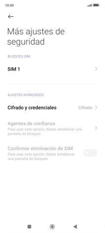 Pulsa el nombre de la tarjeta SIM.