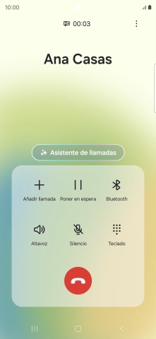 Pulsa Asistente de llamadas cuando tengas una llamada en curso.