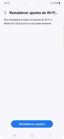 Pulsa Restablecer ajustes.