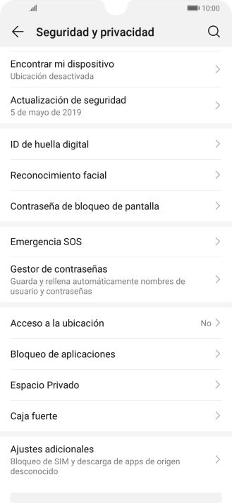Pulsa Ajustes adicionales.