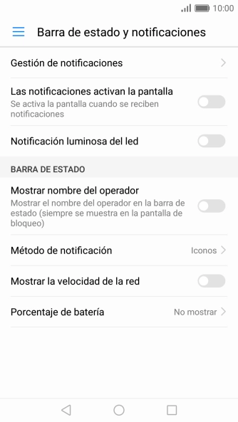 Pulsa Gestión de notificaciones.