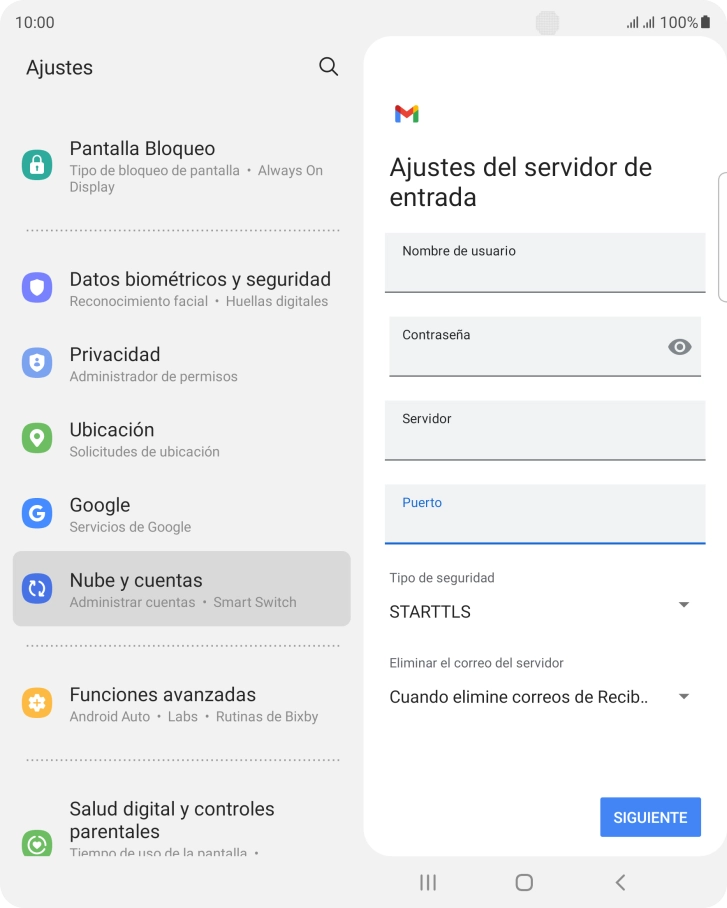 Pulsa la lista desplegable bajo 
