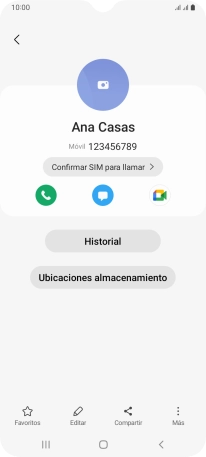 Pulsa la tecla de inicio para terminar y regresar a la pantalla de inicio.