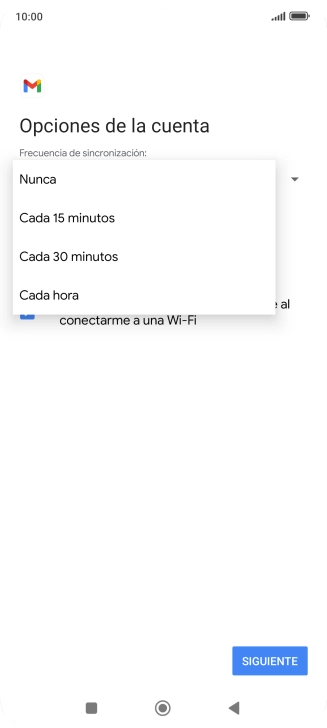 Pulsa el ajuste deseado.