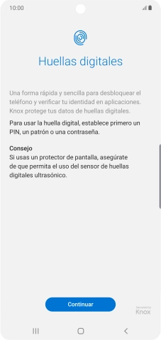 Pulsa Continuar.