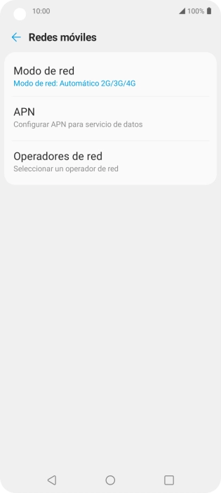Pulsa Operadores de red.