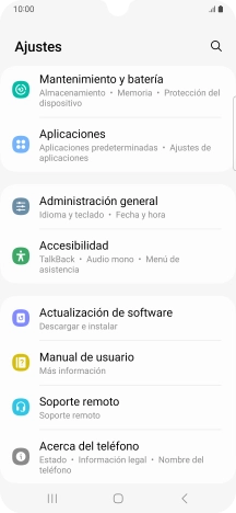 Pulsa Actualización de software.