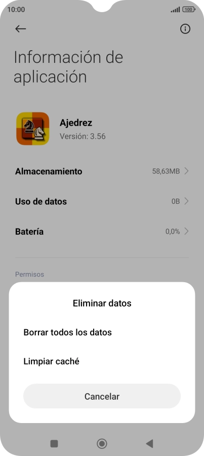 Pulsa Limpiar caché.