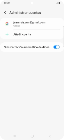Pulsa Añadir cuenta.