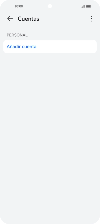Pulsa Añadir cuenta.