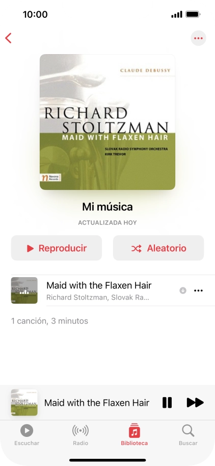Pulsa el título de la canción.