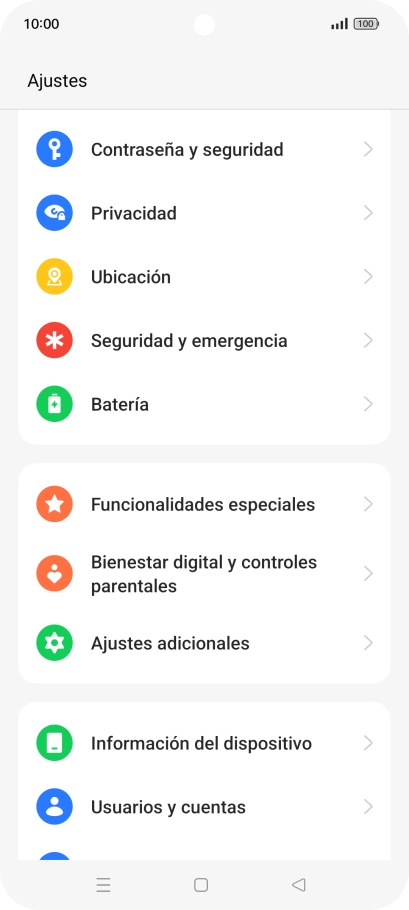 Pulsa Ajustes adicionales.