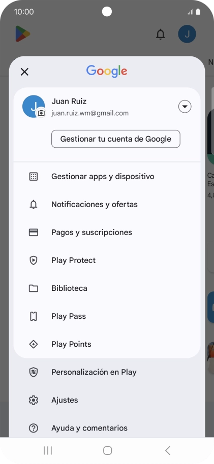 Pulsa Gestionar apps y dispositivo.