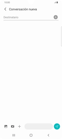 Pulsa en el campo de búsqueda e introduce las primeras letras del nombre del destinatario deseado.