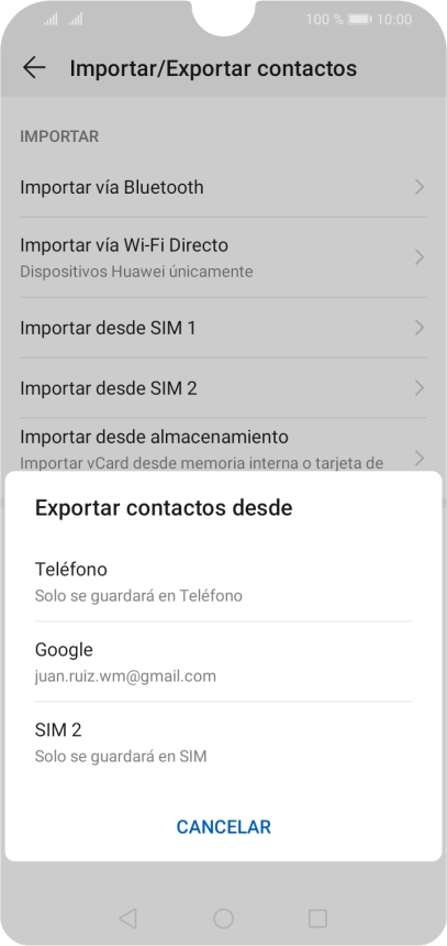 Pulsa Teléfono.