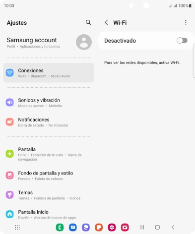 Pulsa el indicador para activar la función.
