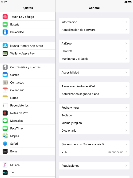 Pulsa iTunes Store y App Store.