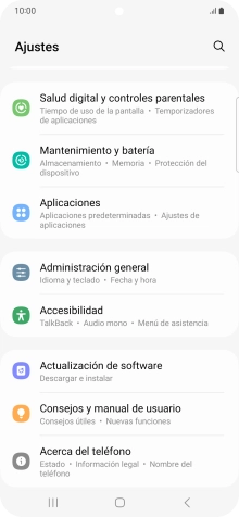 Pulsa Administración general.