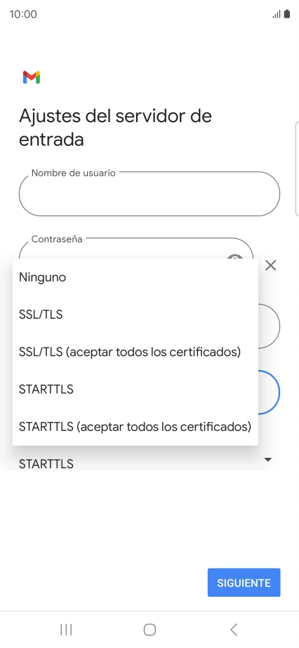Pulsa SSL/TLS.