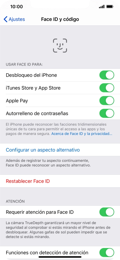 Pulsa el indicador junto a 