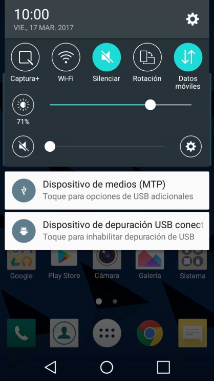 Pulsa el icono de ajustes.