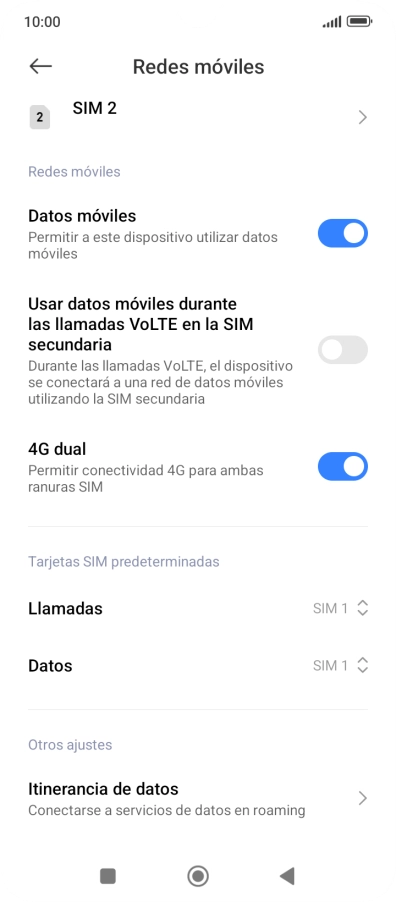 Pulsa Llamadas.