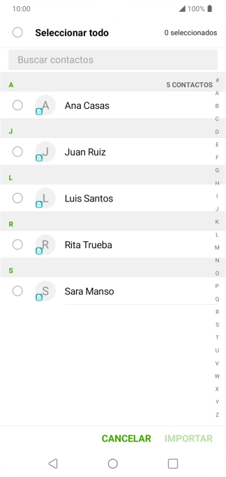 Pulsa en el campo junto a 