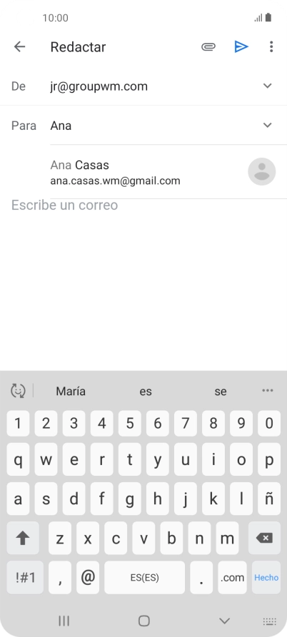 Pulsa el contacto deseado.