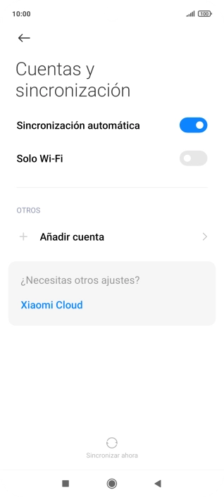 Pulsa Añadir cuenta.
